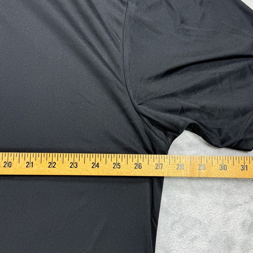 COLLARS & CO. Dress Collar Polo Mens 3XL Black Short Sleeve Performance - Picture 6 of 7